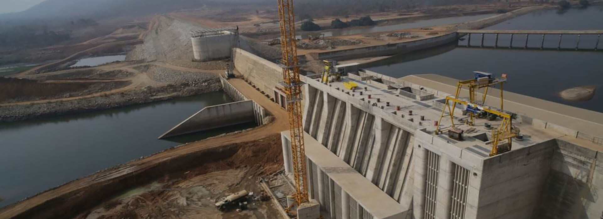 Kashambila Dam during construction